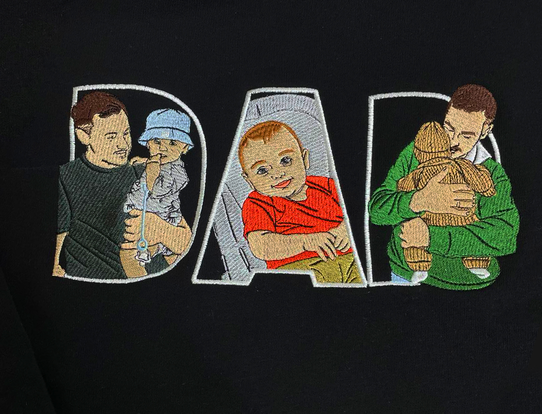 Rezultatul broderiei DAD