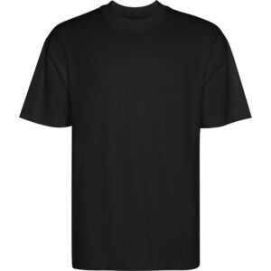 Tricou oversize alb pe fundal crem