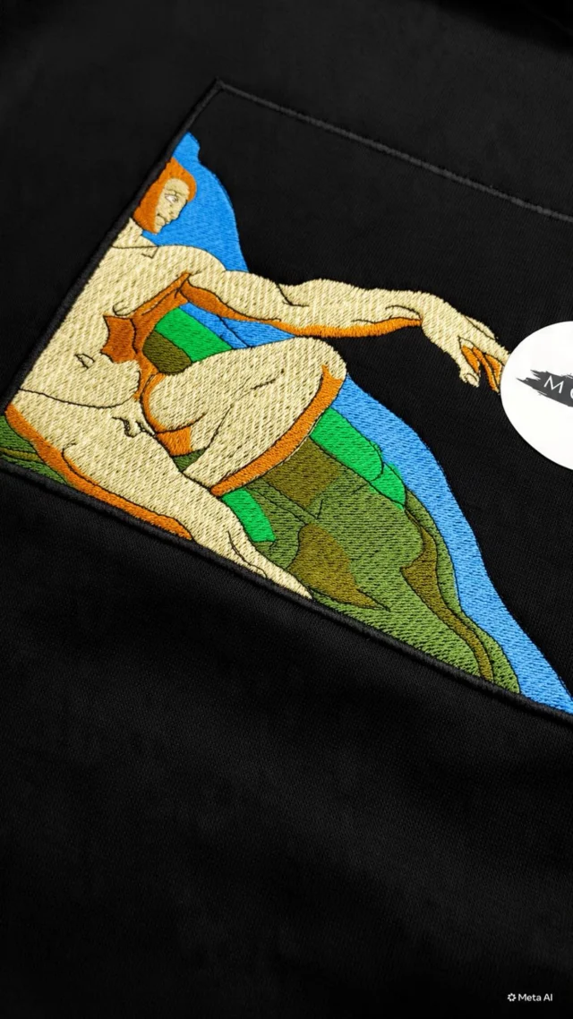 Detaliu de broderie